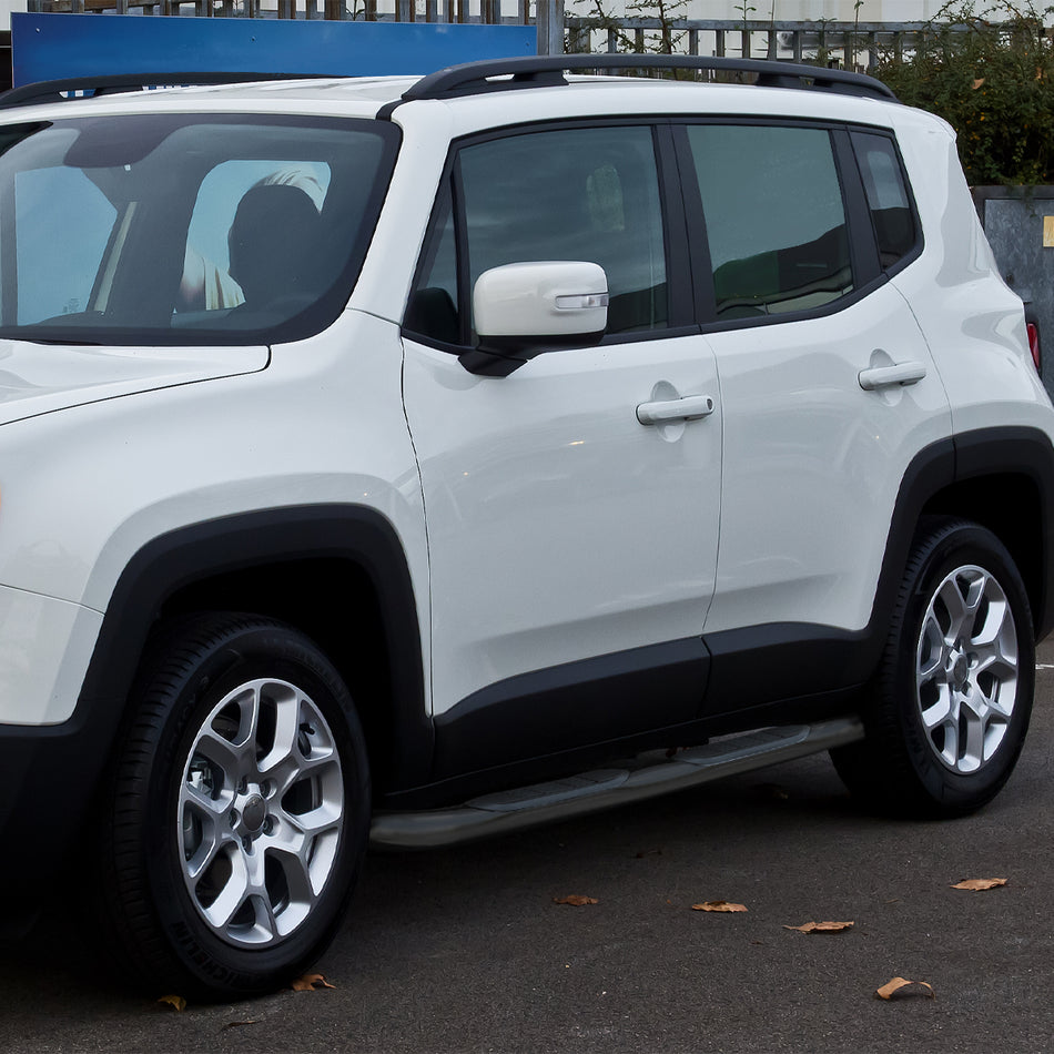 2015-2024 Jeep Renegade Black Stainless Steel Side Step Nerf Bars