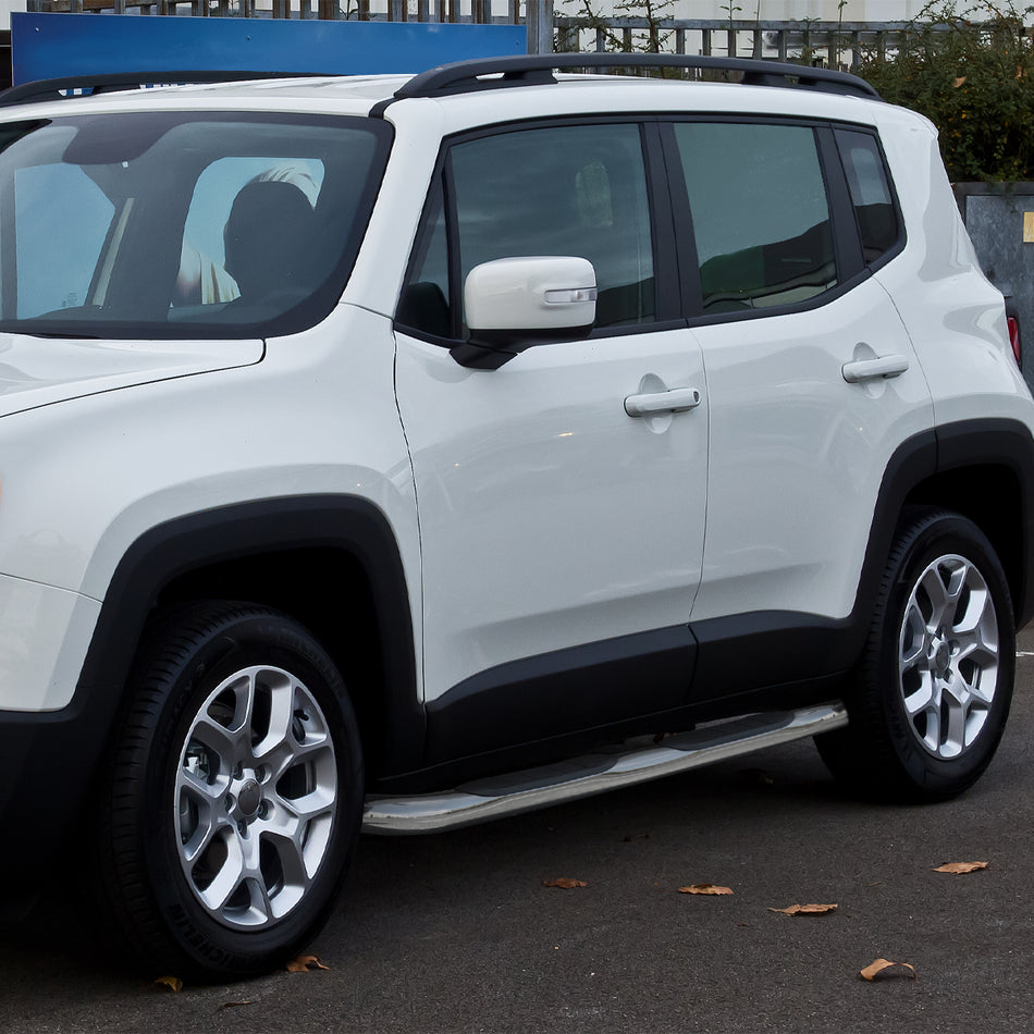 2015-2024 Jeep Renegade Chrome Stainless Steel Side Step Nerf Bars