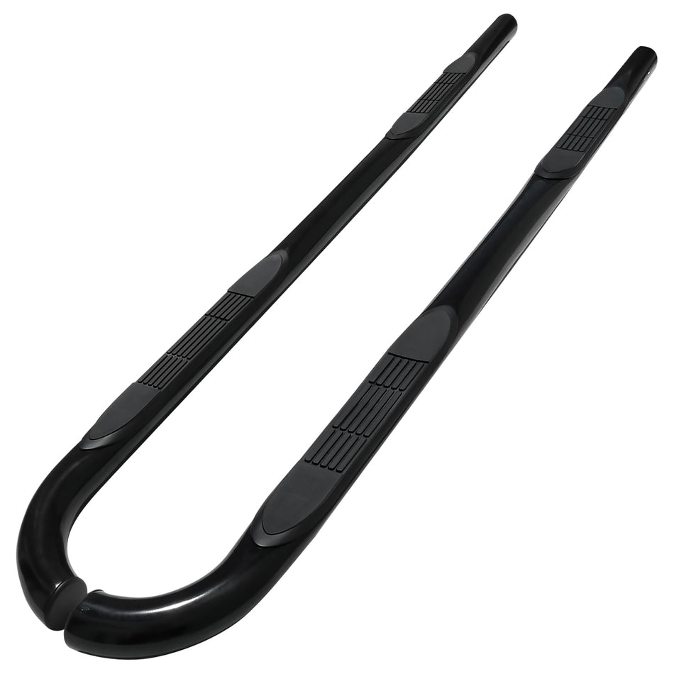 2001-2004 Toyota Tacoma Double Cab/Crew Cab Black Stainless Steel Side Step Nerf Bars