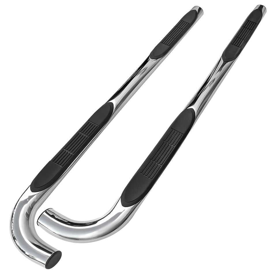 2002-2009 Chevrolet Trailblazer/GMC Envoy Chrome Stainless Steel Side Step Nerf Bars