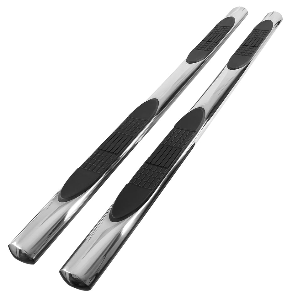 2015-2024 Chevrolet Colorado/GMC Canyon Crew Cab Chrome Stainless Steel Side Step Nerf Bars