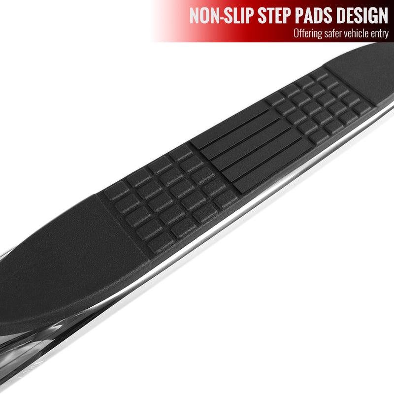 2015-2021 Chevrolet Colorado/GMC Canyon Extended (Double) Cab Chrome Stainless Steel Side Step Nerf Bars