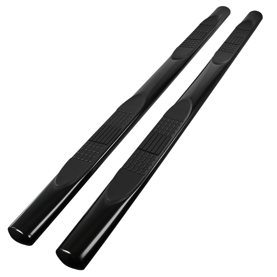 2001-2003 Ford F-150 SuperCrew Cab 4" Black Stainless Steel Side Step Nerf Bars