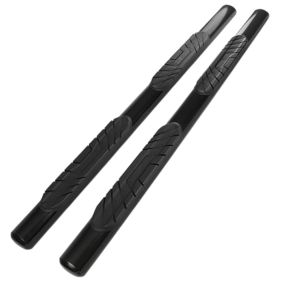 2020-2022 Jeep Gladiator JT Black 4" Oval Side Step Nerf Bars Running Boards