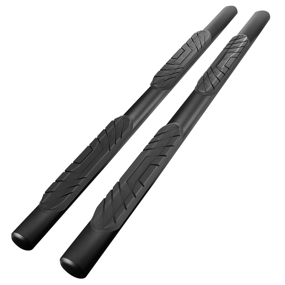 2019-2024 Dodge RAM 1500 Crew Cab 4" Black Stainless Steel Side Step Nerf Bars