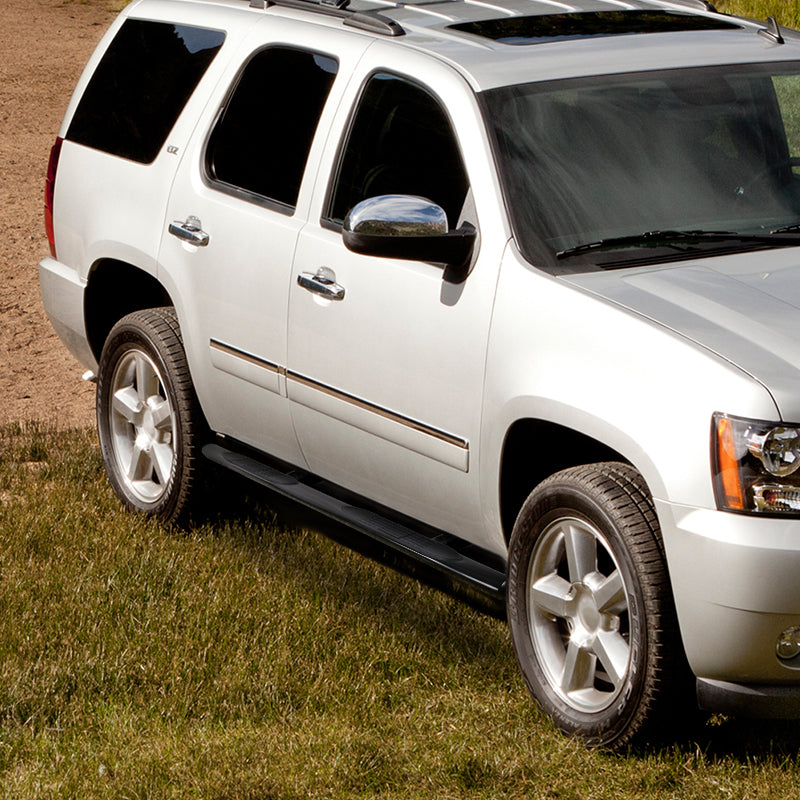 2000-2014 Chevrolet Tahoe/GMC Yukon 1500 4DR 4" Black Stainless Steel Side Step Nerf Bars