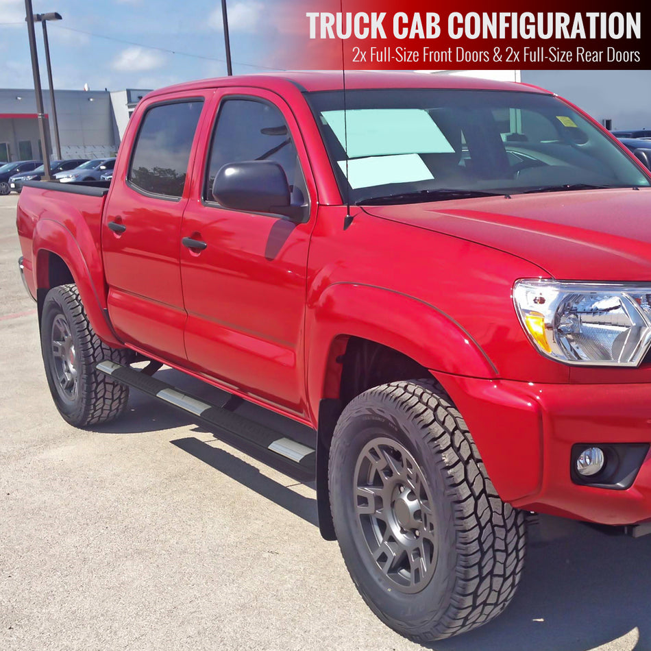 2005-2020 Toyota Tacoma Double Cab Aluminum Side Step Bars