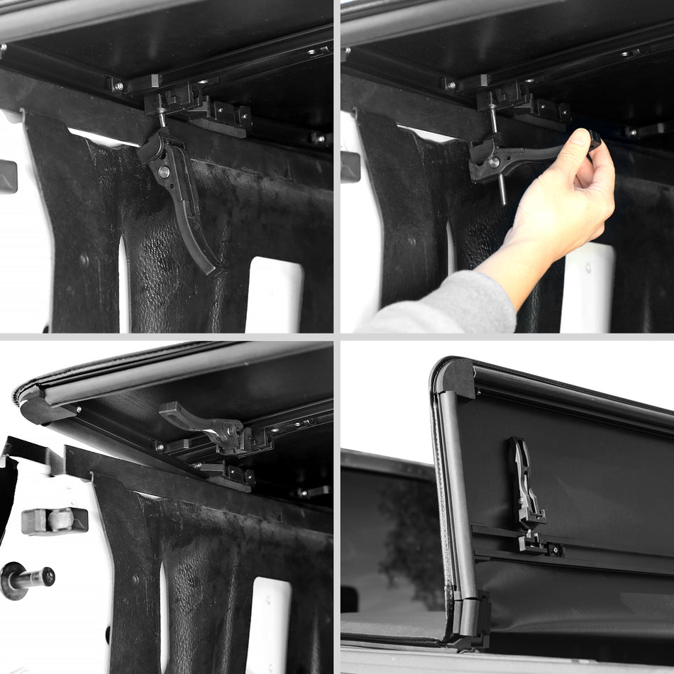 2022-2024 Toyota Tundra 5'6" Truck Bed Soft Quad-Fold Tonneau Cover