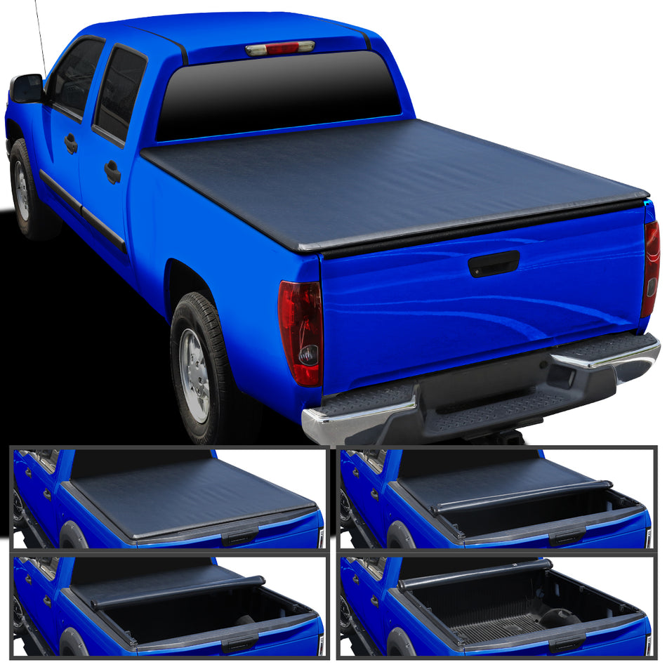 2004-2012 Chevrolet GMC Isuzu Colorado/Canyon/I-Series Regular Double Cab 72" Bed Roll Up Vinyl Tonneau Cover