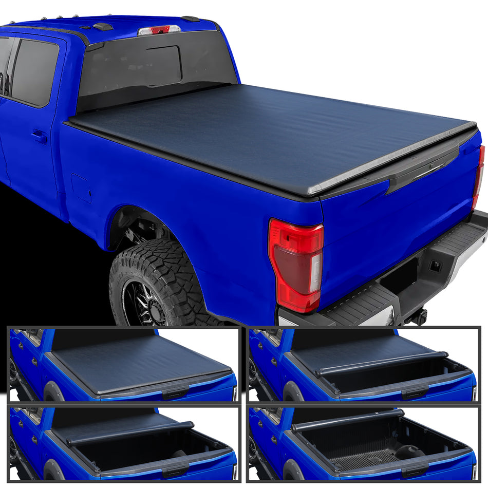 2017-2024 Ford F250 F350 SuperDuty 6.75FT Bed Roll Up Vinyl Tonneau Cover