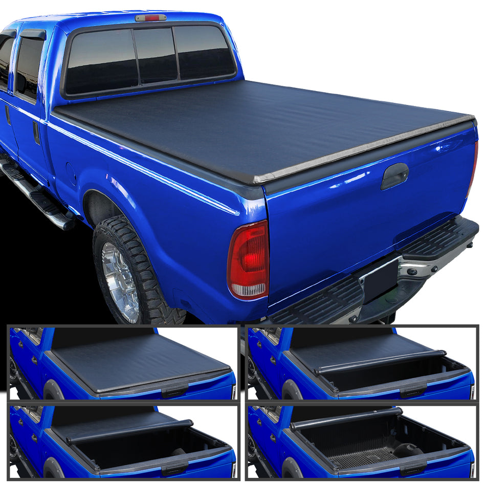 1999-2016 Ford F250 F350 SuperDuty 6.75FT Bed Roll Up Vinyl Tonneau Cover