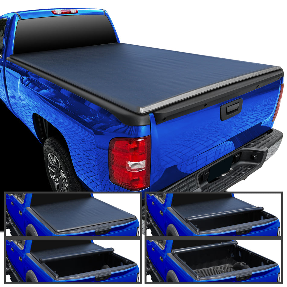 2007-2014 Chevrolet Silverado/GMC Sierra 78" Bed Roll Up Vinyl Tonneau Cover