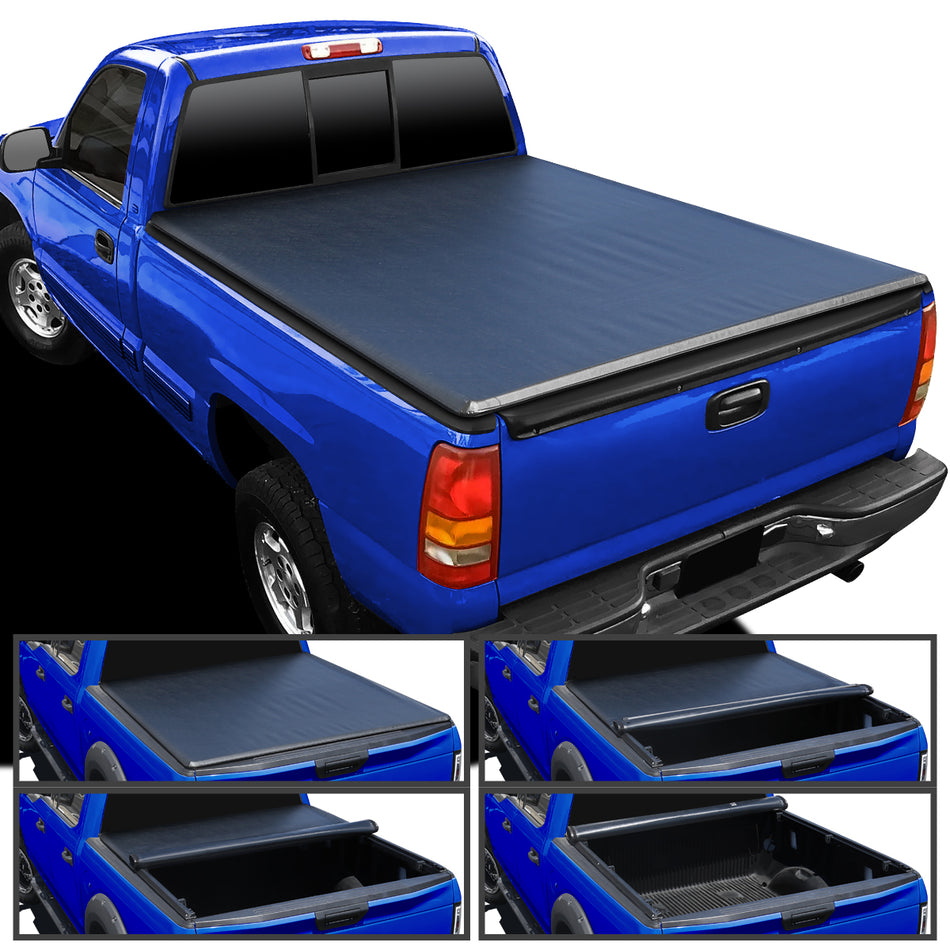 1999-2006 Chevy Silverado GMC Sierra 6.5FT Bed Roll Up Vinyl Tonneau Cover