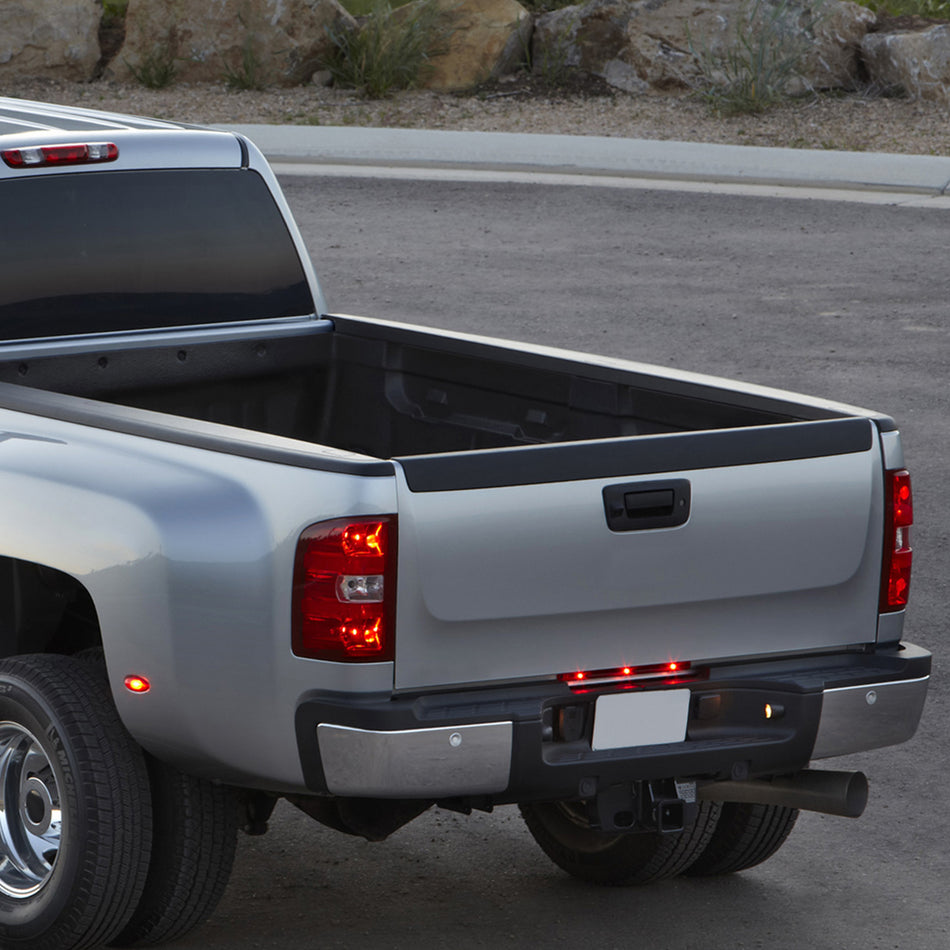 2007-2014 Chevrolet Silverado/GMC Sierra 2500/3500 Black Textured ABS OE Style Tailgate Cap Cover