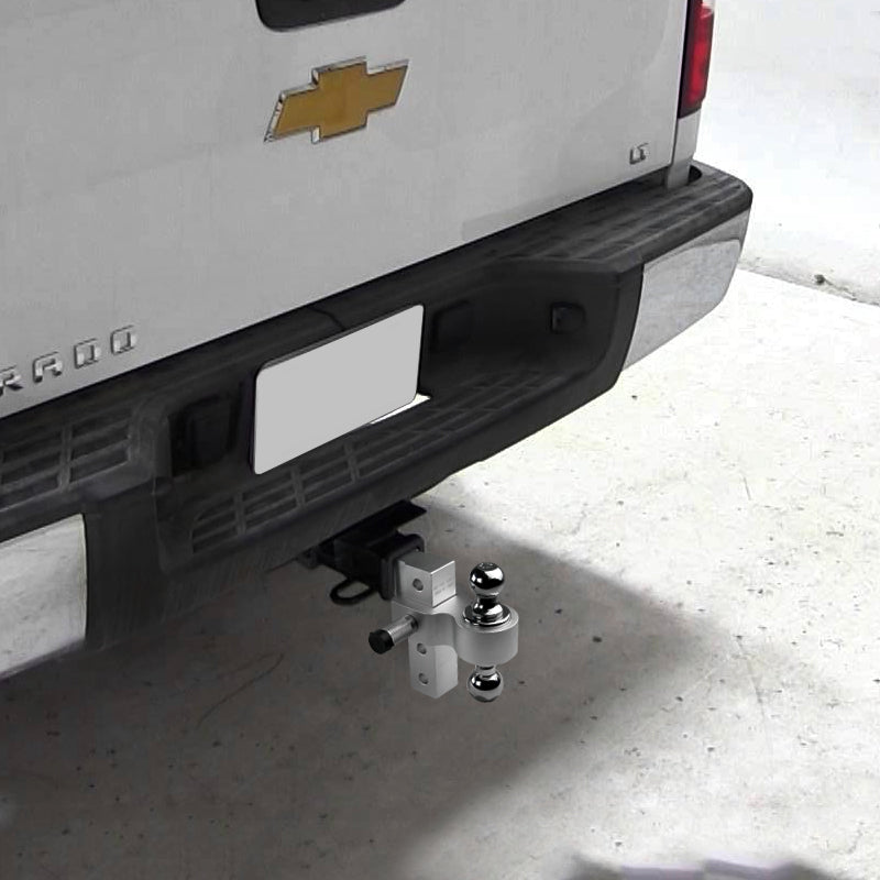 Universal Standard Aluminum 2" Adjustable Receiver Hitch Ball Mount