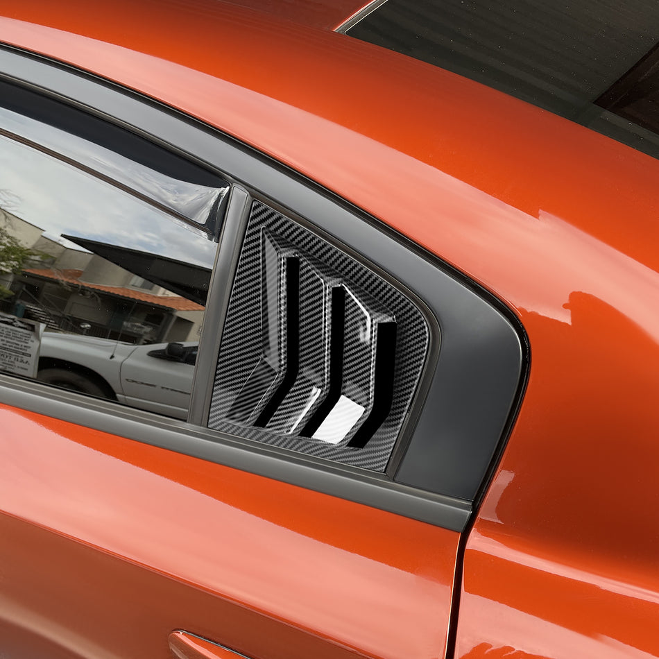 2011-2021 Dodge Charger Carbon Fiber Window Louvers