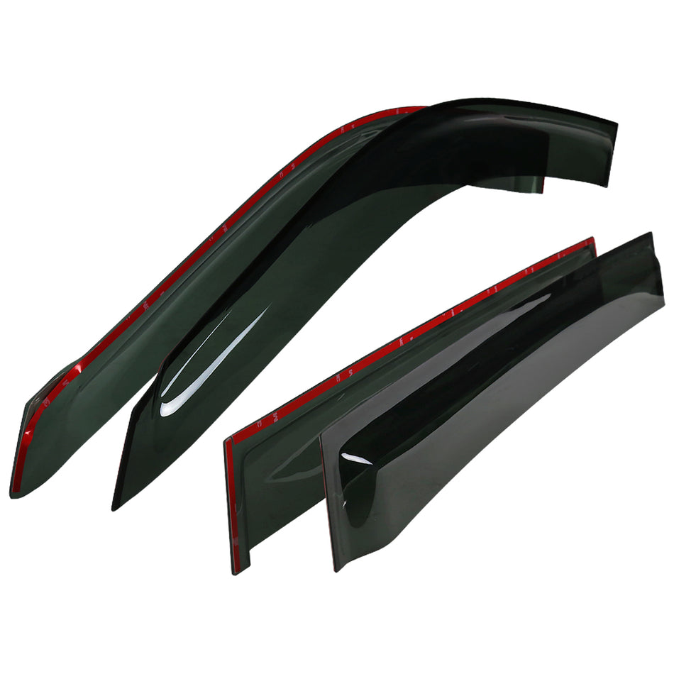 2001-2007 Toyota Highlander High Impact Acrylic Window Visor Set - 4PC